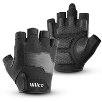 Gants de cyclisme Vilico demi-doigts pour sports de plein air VTT route printemps été respirants avec rembourrage en gel polyester protection UV personnalisables