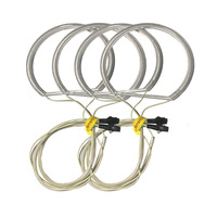 Nouvelle condition CCFL131 * 4 Auto lampe ange oeil ouverture néon Tube 12V pour BMW E36 E39 E46 E38 semi-circulaire pour Angel Eye
