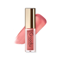 Brillant à lèvres marque privée imperméable à l'eau rose cerise Logo personnalisé changeant de couleur augmentez le volume de vos lèvres saveur de fruits 5ml huile pour les lèvres