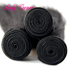 Ekstensi Rambut Manusia Asli Brasil Remy Virgin Yaki Lurus Berkualitas Tinggi Grosir, Kutikula Tersusun Rapi, Single Donor, Mesin Jahit - Product Image 4