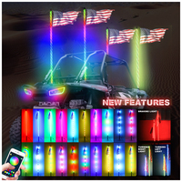 Fouet Lumineux LED RGB en Spirale pour Can-Am Maverick X3 RZR, Accessoire Buggy et Pièce Détachée, pour VTT UTV Polaris