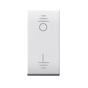 Interruptor de Pared Domus S44 AVE de 2 Vías, 16AX, Iluminado, Plástico RAL 9010, IP20 - Product Image 1