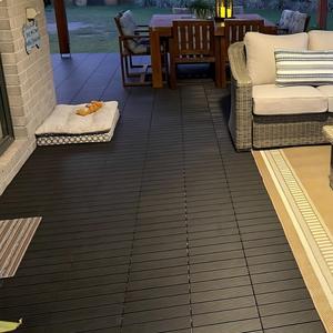 Azulejos de piso para renovación y decoración Azulejos compuestos de plástico y madera Casa DIY WPC <span class=keywords><strong>Terraza</strong></span> Azulejos de cubierta - Product Image 1