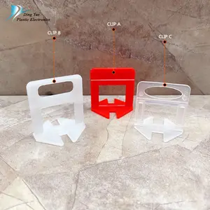 Clips de nivellement entretoise niveleur de carreaux entretoises système de nivellement de carreaux de mur de sol cales réglables en plastique PEHD niveleur de sol en plastique