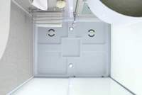 PFR Salle de bain intérieure portable tout-en-un Salle de douche préfabriquée avec toilettes Salles de douche Cabine préfabriquée