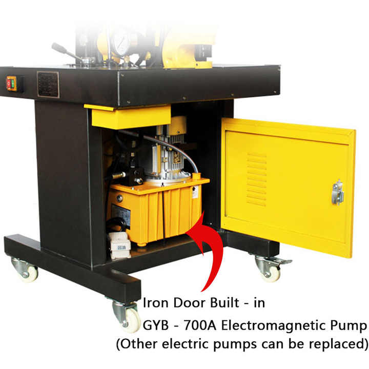 3-in-1 Multifunctional Busbar Processing Machine 220V Electromagnetic Pump Punching Bending with Cu/Al Combination Tools