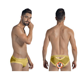 In <span class=keywords><strong>microfibra</strong></span> Gay da <span class=keywords><strong>uomo</strong></span> Jockstrap intimo Sexy-sportivo ritaglio Design traspirante e liscio per la vendita - Product Image 4