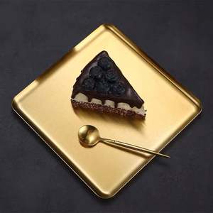 Bandeja de Exhibición de Acero Inoxidable de Alta Calidad para Sushi, Aperitivos, Pasteles, de Lujo, Moderna, Desechable, en Varios Tamaños, para Cafetería - Product Image 2