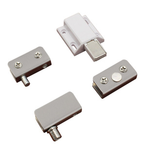 Stainless Steel Glass Door Magnetic Catch <b>Single</b> Door Cabinet Door Latch Minimalist Design - Product Image 2