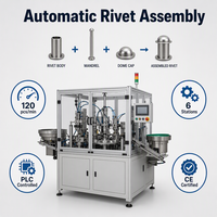 Machine d'assemblage automatique de rivets à grande vitesse QFW avec commande PLC