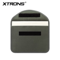 XTRONS 8 Zoll Grauer Autoschlüssel RFID-Signalblockierender Faraday-Beutel