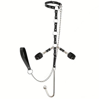 Jouet de retenue en acier inoxydable, plug anal BDSM pour l'entraînement au bondage en couple et jeux intimes