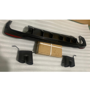 Difusor de Parachoques Trasero con Salida de Escape para <span class=keywords><strong>Audi</strong></span> A4 S4 B9.5 <span class=keywords><strong>a</strong></span> Estilo RS4 2020-2023, Versión Normal S-line, Kit de Carrocerí<span class=keywords><strong>a</strong></span>, Gran Venta - Product Image 2