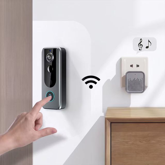 Tuya Smart 720P Doorbell with Chime Ringer Cloud Storage 2.4GHz Wi-Fi Intelligent Human Detection Home Video Doorbell Phone M20