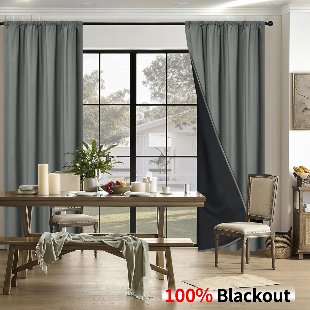 สีเทาเข้ม [ปิดทึบ 100%]