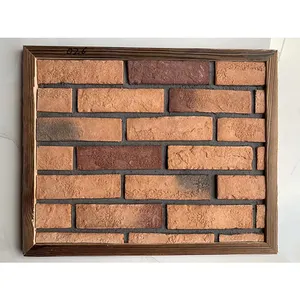 External brick wall panels style fireplace facing artificial stone veneer old thin faux brick wall fence