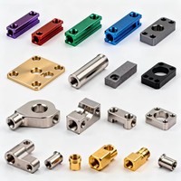 Eloksallı Alüminyum CNC İşleme Parçaları Özel CNC Torna İşleme Paslanmaz Çelik CNC Freze Bileşenleri
