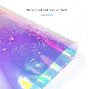 Film de fenêtre en verre dichroïque, PET anti-explosion, isolation thermique, effet arc-en-ciel, teinte changeante, autocollant décoratif irisé - Product Image 2