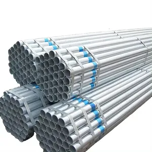 Hot Dip Galvanized Steel Tube API And EMT Pipe JIS GS SASO Certified 6m 12m Length Galvanized Round Section For Drilling