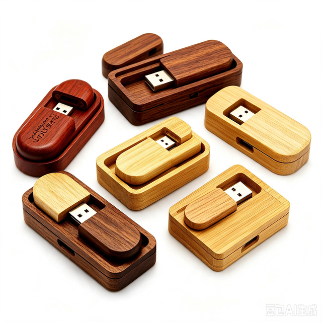 Portable Wooden USB Flash Drive Custom Laser Engraved Logo Wood Pen Drive USB2.0 3.0 for Corporate Giveaway