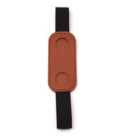 Porte-stylo pour carnet HH en cuir PU avec bande élastique réglable, étui à stylos pour écoles, bureaux, cadeaux, journaux, pochette à stylos