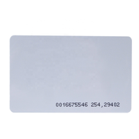 Carte de Proximité RFID JEWEI 125kHz R/W 26 bits, Blanche Vierge, Codage de Données Numériques pour Contrôle d'Accès, Étanche