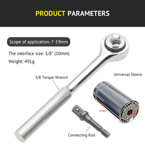 <span class=keywords><strong>Workpro</strong></span> — jeu de douilles universelles multifonctionnels, outils à main, clé universelle, 3 pièces - Product Image 2