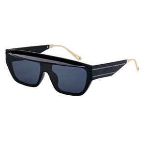 Nuevas gafas de sol de moda con montura cuadrada de estilo europeo americano para mujer, protección UV400, montura de PC, lentes negras ZS 98258 - Product Image 2