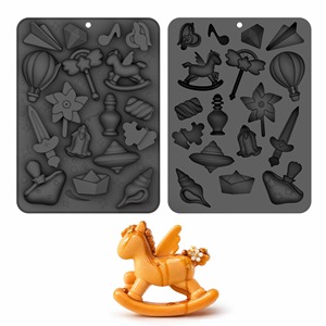 Factory Customized 12 Cavity Multi Shape Mini Fudge Fondant <b>Silicone</b> Mold LFGB Non Stick Football <b>Silicone</b> <b>Baking</b> Ornament Mold - Product Image 1