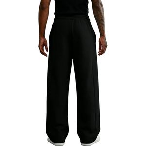 Pantalon de survêtement décontracté personnalisé, coupe évasée et ample, style streetwear, en molleton bouclette 100% coton, avec cordon de serrage et taille élastique - Product Image 5