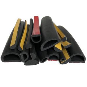 CS kabinet listrik Strip segel lemari perekat lis busa setengah karet bundar Gasket untuk lemari - Product Image 2