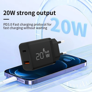 Adaptateur secteur portable Type-C 20W PD, chargeur rapide USB-C, chargeur mural certifié 3C, chargeur USB-C PD OEM Europe - Product Image 3