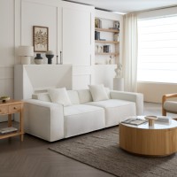 Canapé modulaire inclinable VOXHOME, style nordique minimaliste moderne, en éponge, pour salon, petits appartements et villas