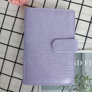 Nuovo prodotto A6 coccodrillo classico 6 raccoglitore ad anelli copertina per <span class=keywords><strong>Notebook</strong></span> in pelle etichette per buste per contanti <span class=keywords><strong>Notebook</strong></span> per rilegatura economica - Product Image 2