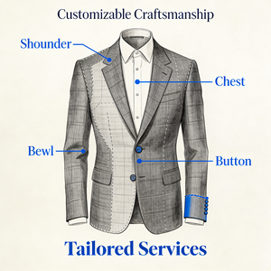 Abiti da Lavoro su Misura da <span class=keywords><strong>Uomo</strong></span> in Pura Lana 100% di Alta Qualità, Squisiti con Risvolto, Nuovo Design, Traspiranti e Impermeabili - Product Image 6