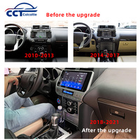 Accesorios para Automóviles, Consola Interior Mejorada LHD RHD para Land Cruiser Prado 2010-2017 FJ150, Kit de Actualización 2018-2021 LC150