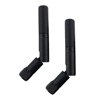 Antenne WiFi de canard en caoutchouc pliable 2.4 GHz pour connecteur SMA Antenne DBI 4G longue distance pour routeur extérieur 2.4G