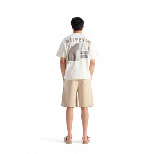 เสื้อยืดแขนสั้นผู้ชาย ผ้าฝ้ายถัก 100% ทรงปกติ แบบเรียบ พร้อมโลโก้สั่งทำ เนื้อผ้านุ่ม สวมใส่สบาย เหมาะสำหรับใส่ลำลองในฤดูร้อน - Product Image 2