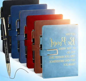 สมุดโน้ตเคลือบหนังปั๊มลายทอง A5 รุ่นขายดีปี 2026 - Product Image 3