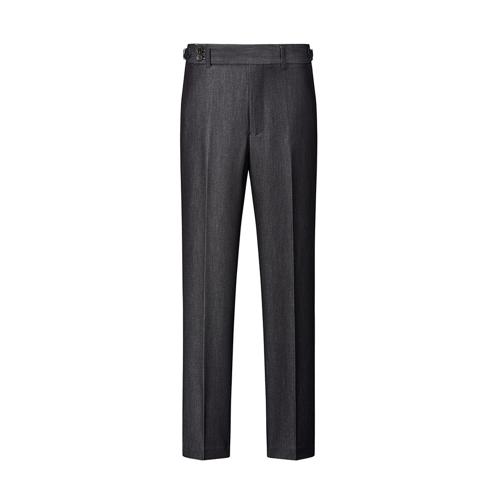 Jet black-single pants