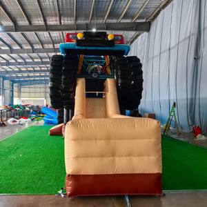 Combo gonflable à thème Monster Truck avec toboggan <span class=keywords><strong>et</strong></span> trampoline, qualité professionnelle pour la location - Product Image 6