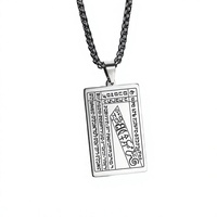 Nouveau Pendentif Sacramentaire Chrétien Catholique Croix Romaine Religieuse en Acier Inoxydable Tendance, Médaille de Saint Benoît, Cadeau
