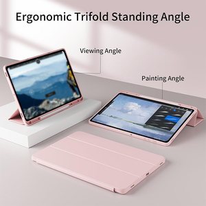 <span class=keywords><strong>Cover</strong></span> protettiva a tre ripiegatura per custodia <span class=keywords><strong>Samsung</strong></span> Galaxy <span class=keywords><strong>Tab</strong></span> S8/<span class=keywords><strong>S7</strong></span> (2022/2020) da 11 pollici custodia posteriore morbida in TPU con penna Solt - Product Image 2