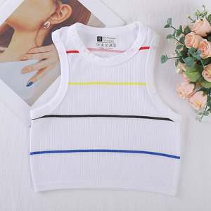 Di alta qualità in Nylon 95% 5% Spandex girocollo <span class=keywords><strong>donna</strong></span> canotta corto senza maniche - Product Image 4