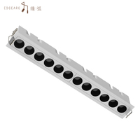 Meilleure vente corps de lampe en métal encastré Anti-éblouissement réglable Downlight chaîne magasins Led Grille luminaire