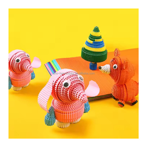 Custom Wholesale Handmade Corrugated Paper Crafts Colorful Paperboards for DIY Packaging Production