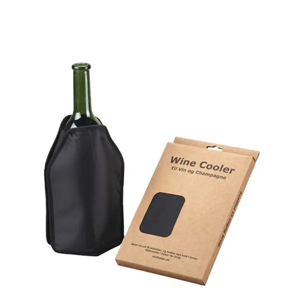 Yeniden kullanılabilir PVC naylon şarap bira buz paketi kol ve jel şişe soğutucu kol soğutucu