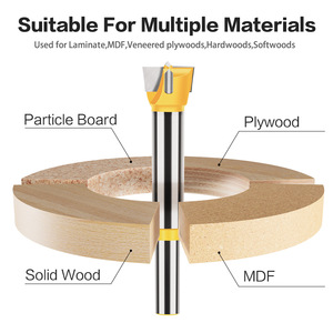 <strong>10mm</strong> Round Shank 3-tooth 2-Flute Hinge Boring <strong>Bit</strong> Hole Saw Cutting Woodworking Tools Drilling Tool Hinge Cup Drilling <strong>Router</strong> <strong>Bit</strong> - Product Image 3