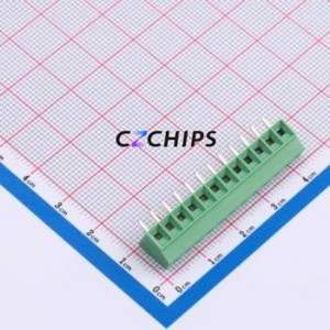 1751345 Screw Terminal Block Through hole Component (THT),P=3.5mm Connector 3.5mm Green 12P 1 - Product Image 1