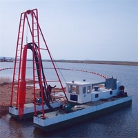Bateau de dragage ou soussière à sable mini portable à assemblage rapide, populaire au Cameroun, en promotion